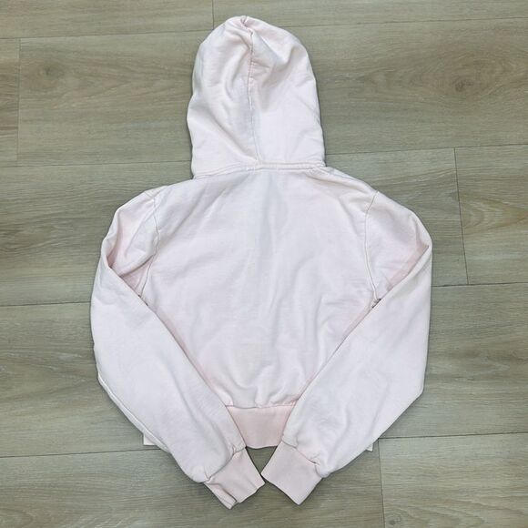 Brandy Melville Pink Cropped Hoodie - Picture 4 of 6